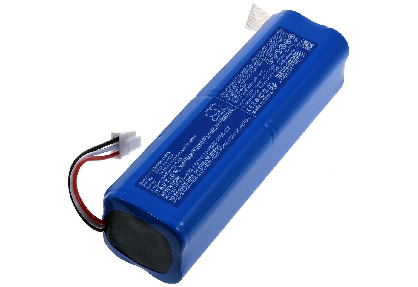 Powery Akku für Neabot NoMo Q11 Staubsauger-Akku 5200 mAh (14.4 V) von Powery