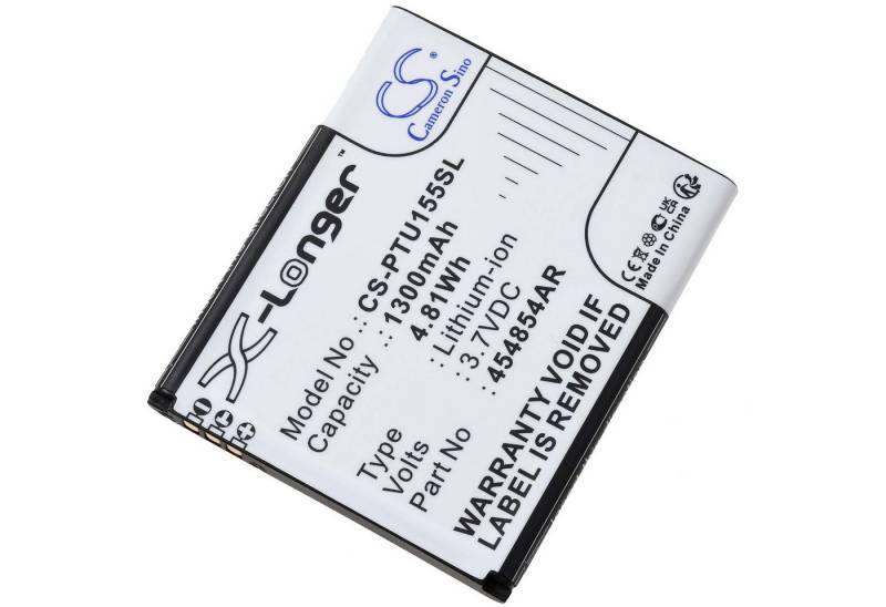 Powery Akku für Panasonic KX-TU155EXCN KX-TU155EXRN Handy-Akku 1300 mAh (3.7 V) von Powery