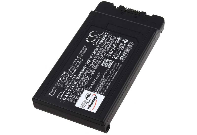 Powery Akku für Panasonic Typ CF-VZSU0KJS Laptop-Akku 4200 mAh (11.1 V) von Powery