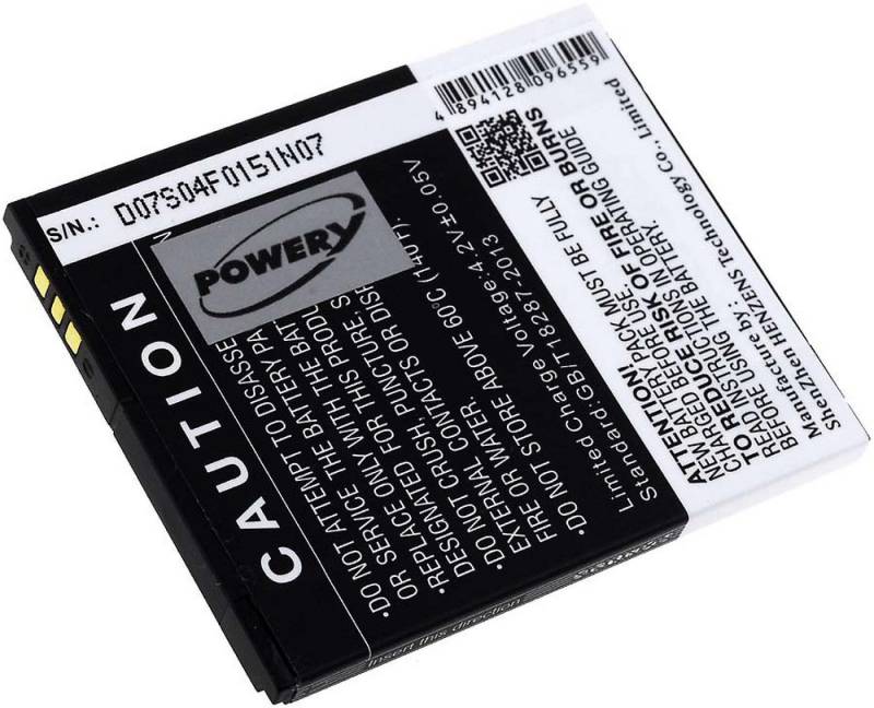 Powery Akku für Phicomm FWS610 Smartphone-Akku 1300 mAh (3.7 V) von Powery