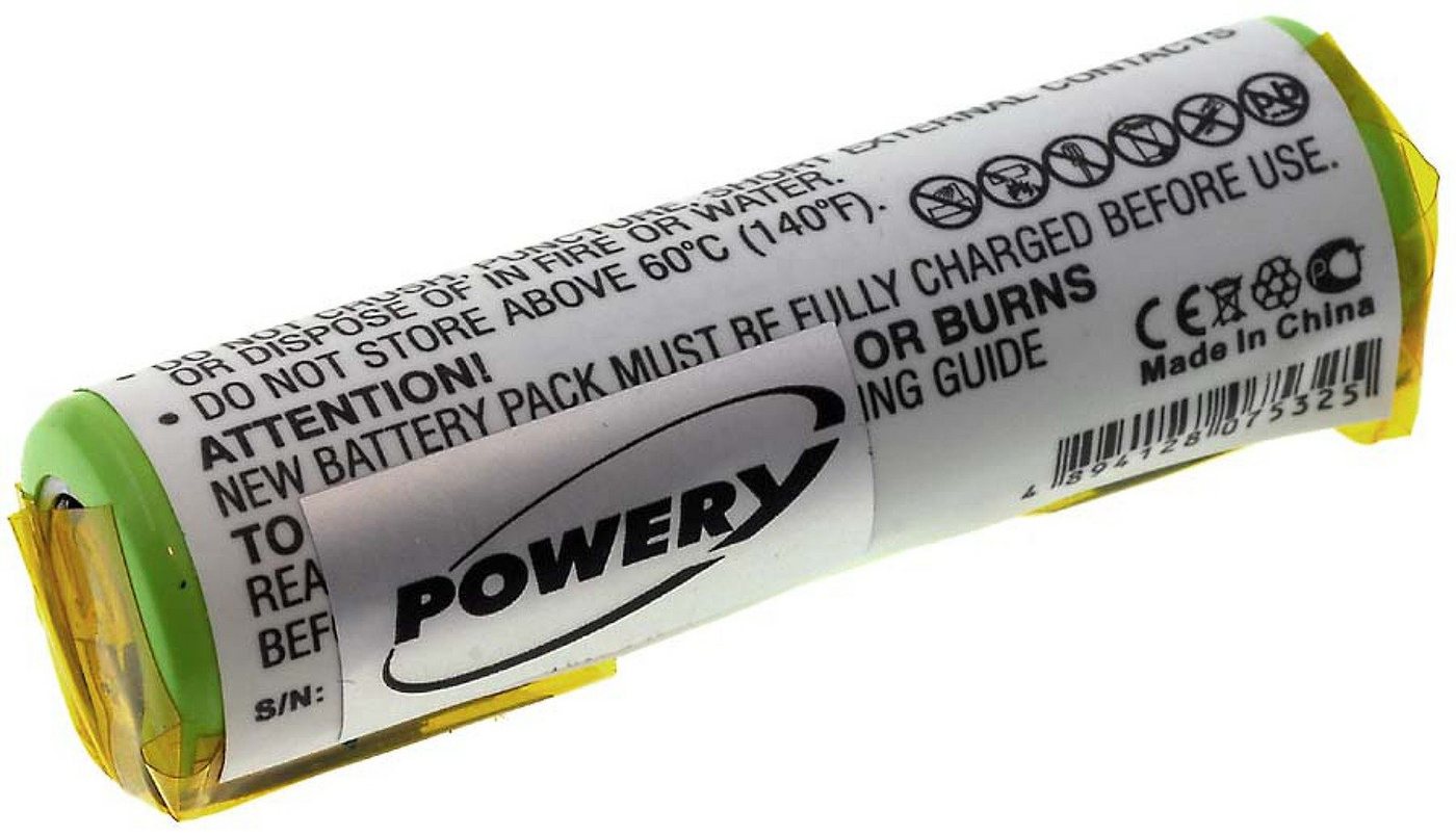 Powery Akku für Philips HQ8894 Akku 750 mAh (3.7 V) von Powery