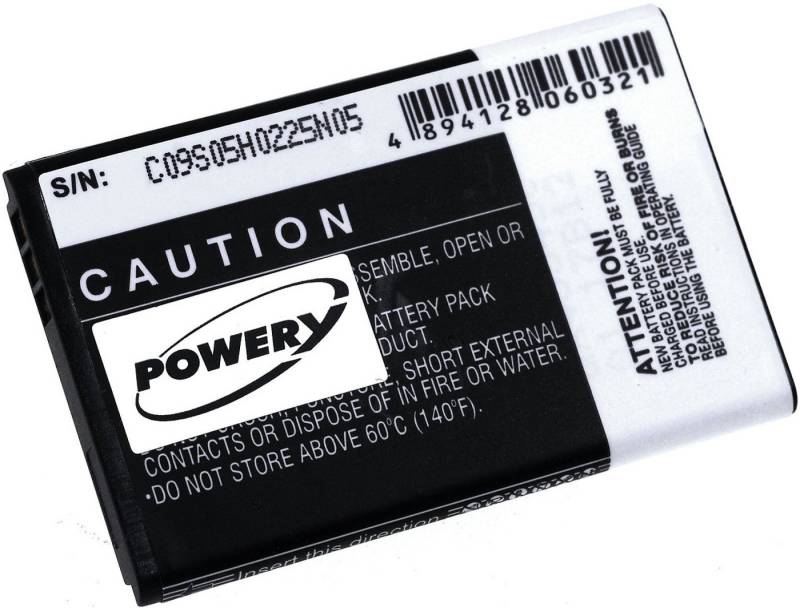 Powery Akku für Rii Typ SL-1102A Akku 900 mAh (3.7 V) von Powery