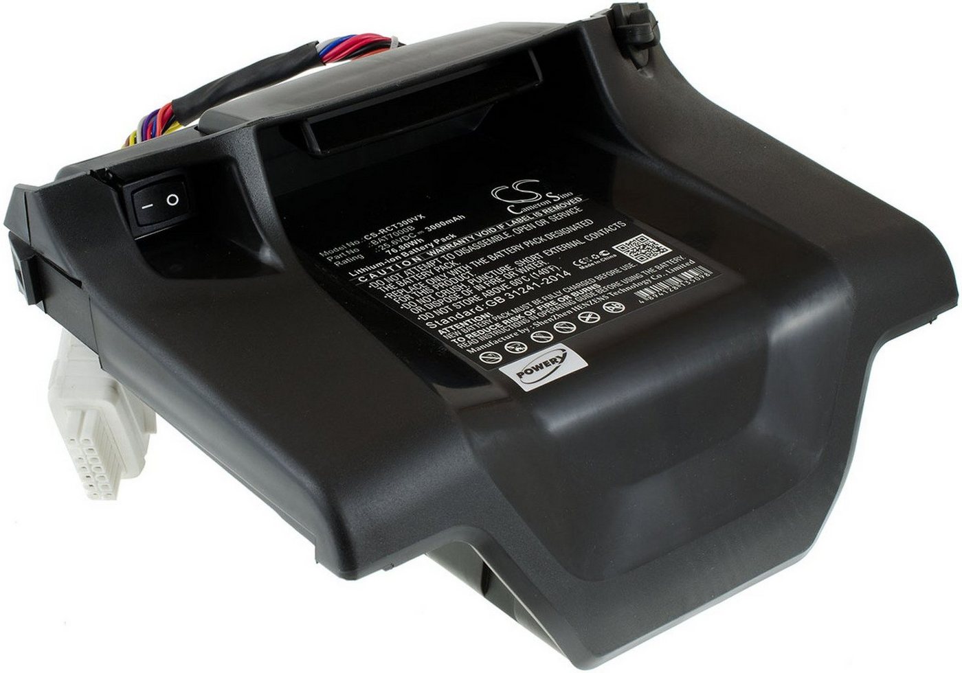 Powery Akku für Robomow Typ BAT7000B Akku 3000 mAh (25.6 V) von Powery