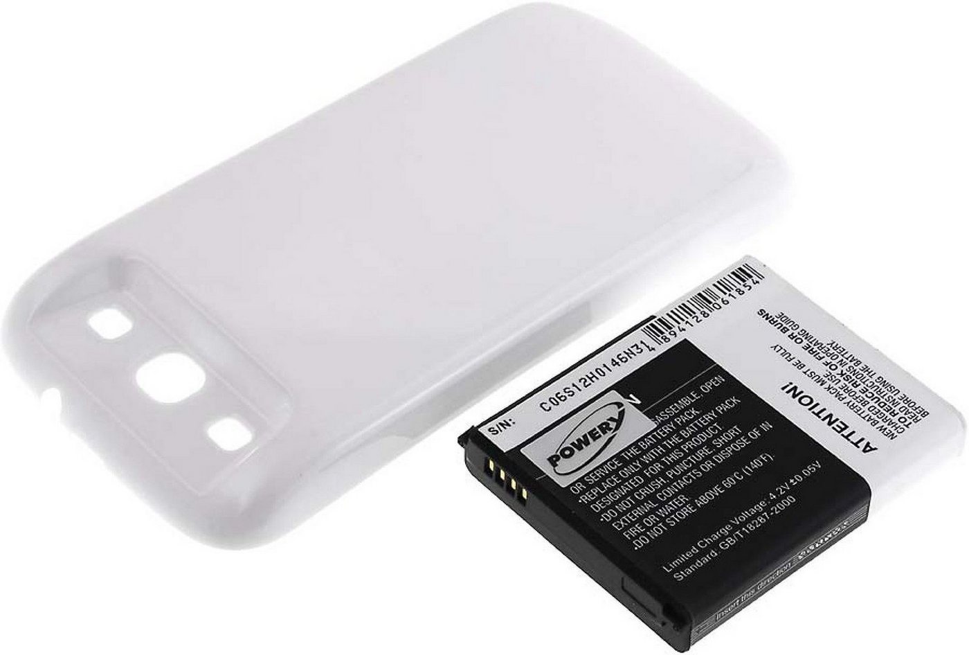Powery Akku für Samsung GT-I9300 Smartphone-Akku 3300 mAh (3.7 V) von Powery