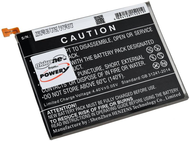 Powery Akku für Samsung Galaxy A71 Smartphone-Akku 4100 mAh (3.85 V) von Powery