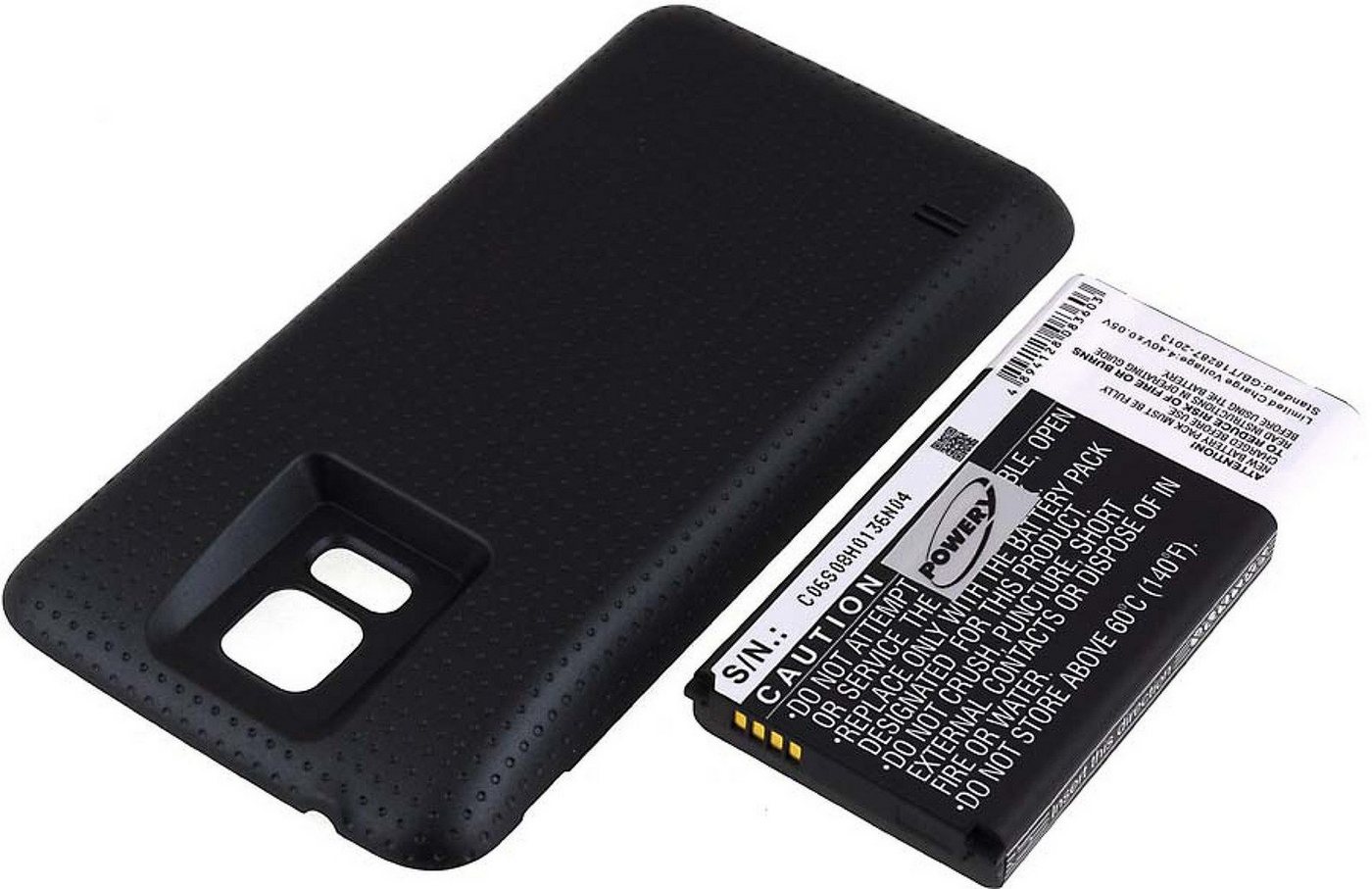 Powery Akku für Samsung SM-G900F Schwarz 5600mAh Smartphone-Akku 5600 mAh (3.85 V) von Powery