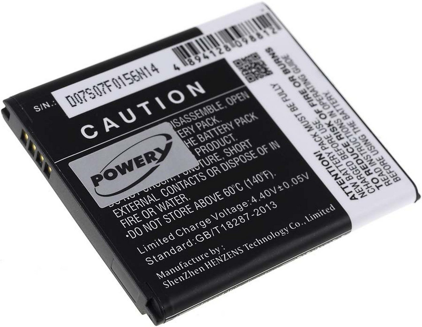 Powery Akku für Samsung SM-J100H Smartphone-Akku 1850 mAh (3.85 V) von Powery