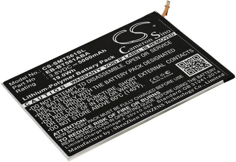 Powery Akku für Samsung SM-T560, SM-T561 Tablet-Akku 5000 mAh (3.8 V) von Powery