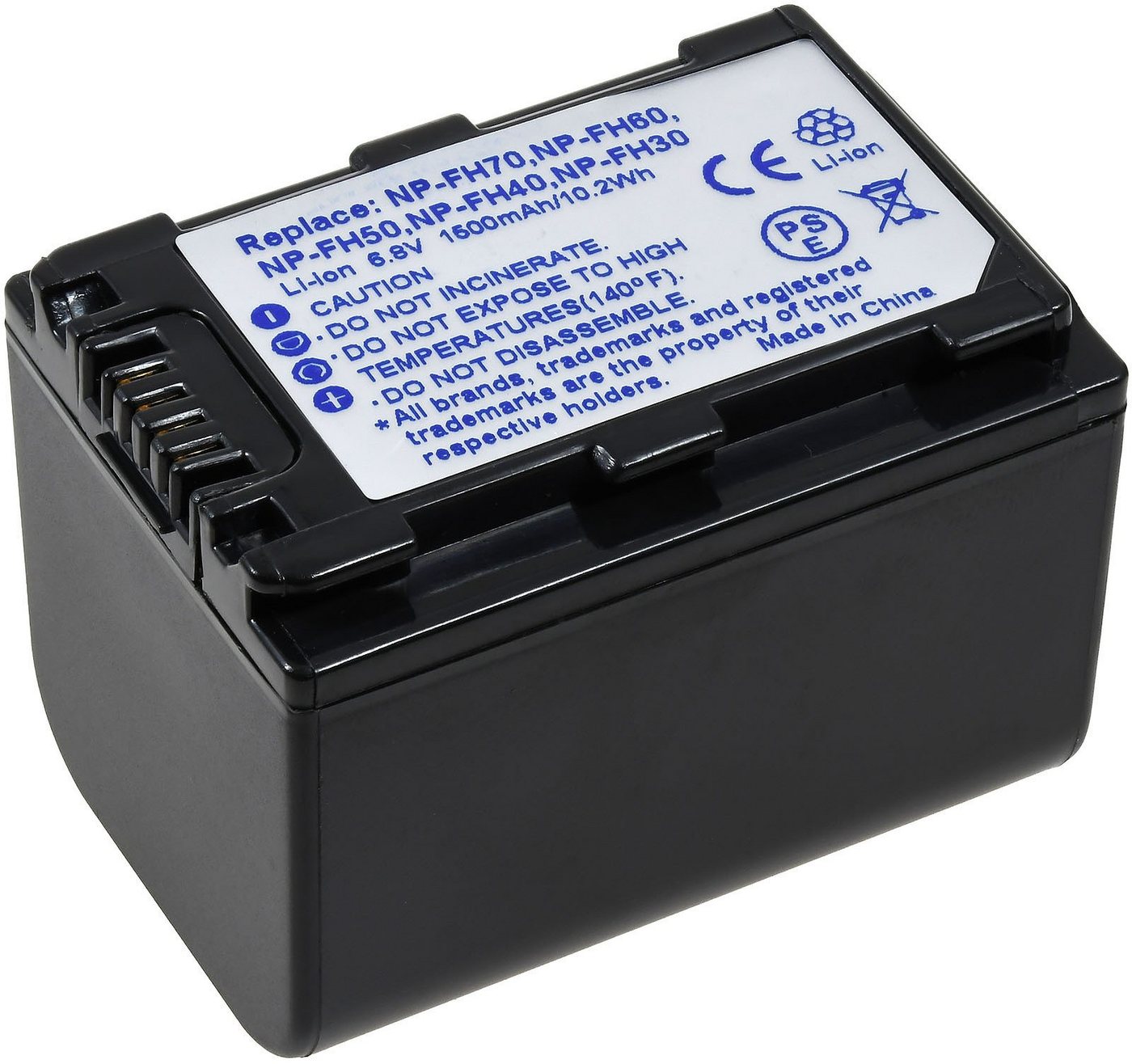 Powery Akku für Sony DCR-HC27E Kamera-Akku 1300 mAh (6.8 V) von Powery