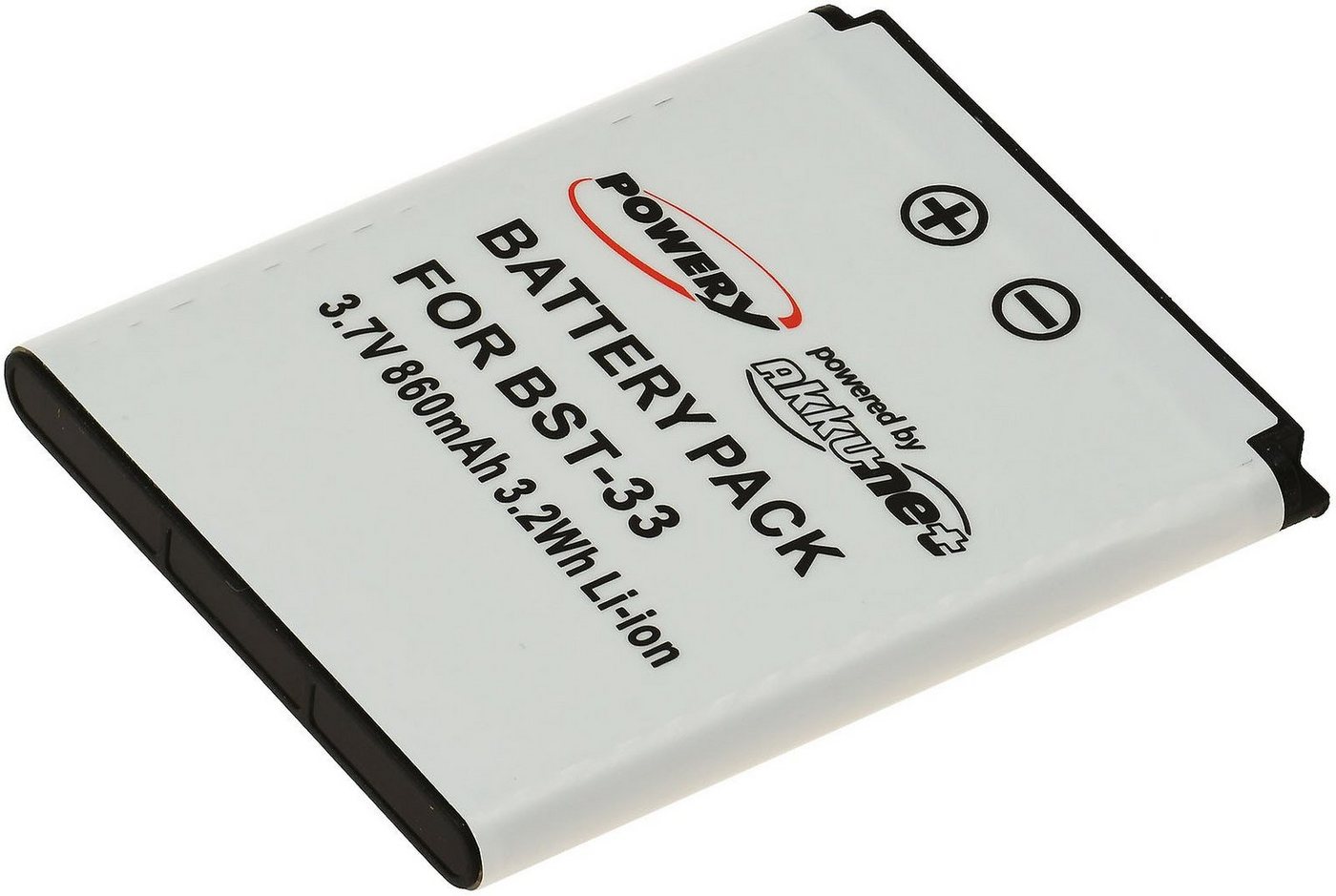 Powery Akku für Sony-Ericsson K530i Handy-Akku 860 mAh (3.6 V) von Powery