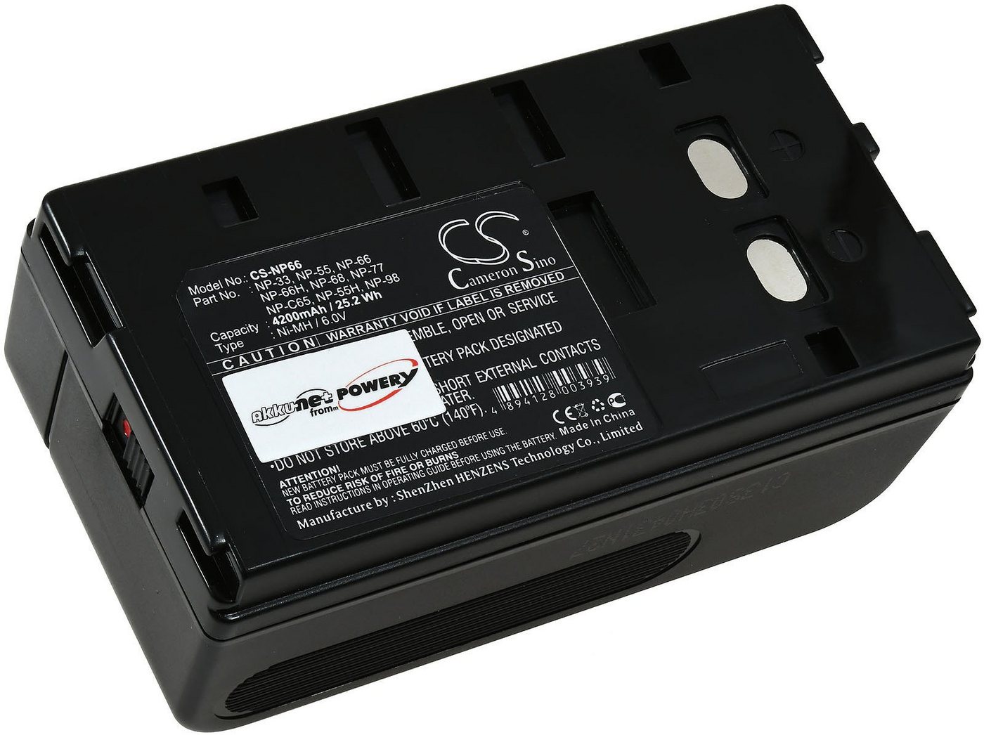 Powery Akku für Sony Typ NP-55 4200mAh Kamera-Akku 4200 mAh (6 V) von Powery