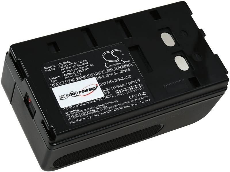 Powery Akku für Sony Typ NP-55H 4200mAh Kamera-Akku 4200 mAh (6 V) von Powery