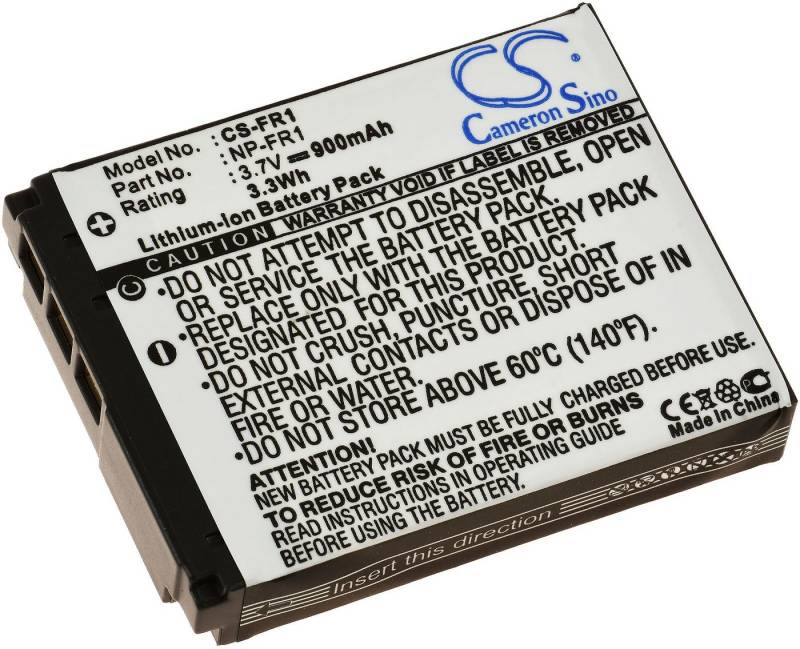 Powery Akku für Sony Typ NP-FR1 Kamera-Akku 900 mAh (3.7 V) von Powery