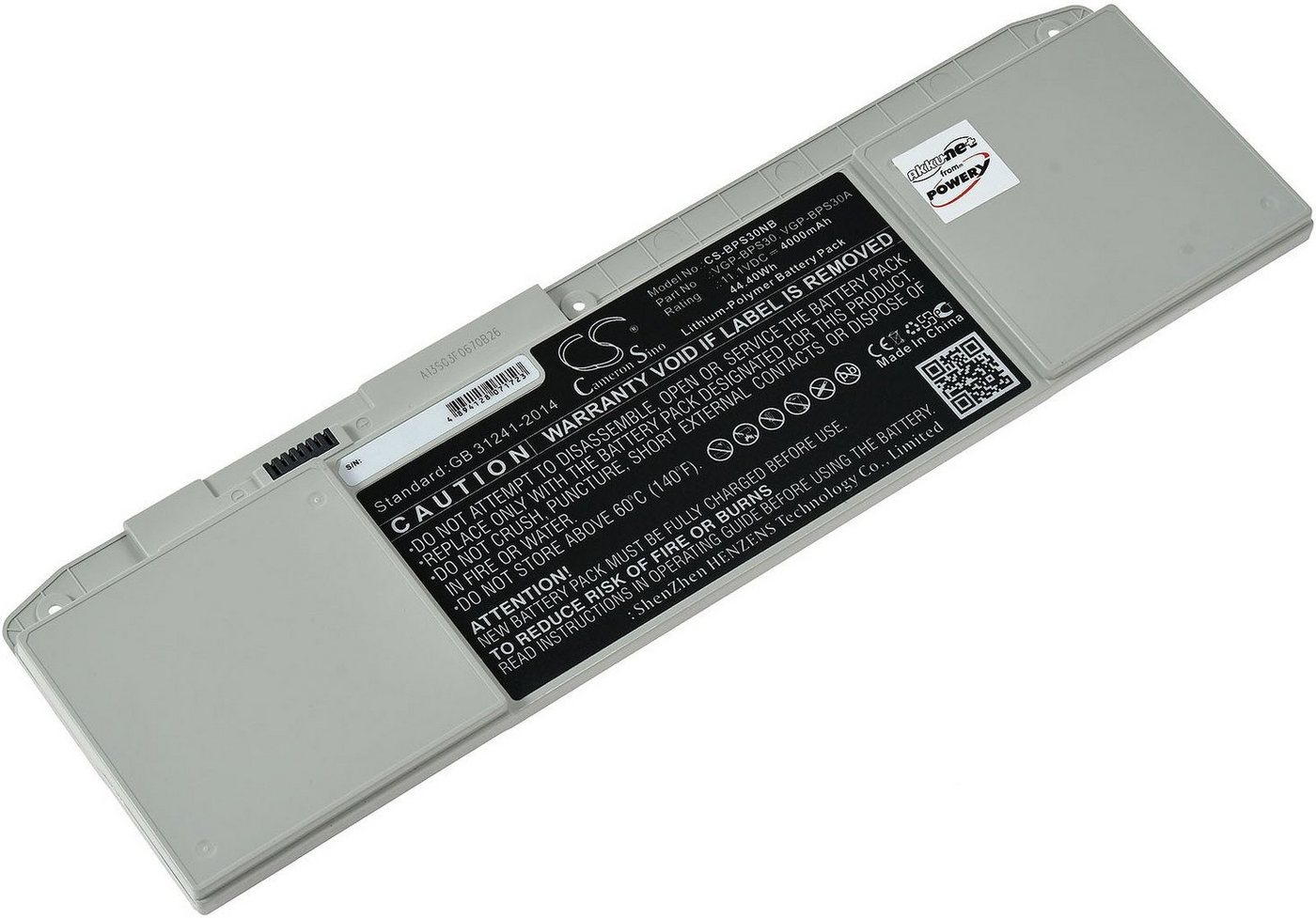 Powery Akku für Sony Typ VGP-BPS30 Laptop-Akku 4000 mAh (11.1 V) von Powery
