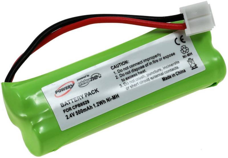 Powery Akku für Swissvoice Typ GP1010 Akku 500 mAh (2.4 V) von Powery