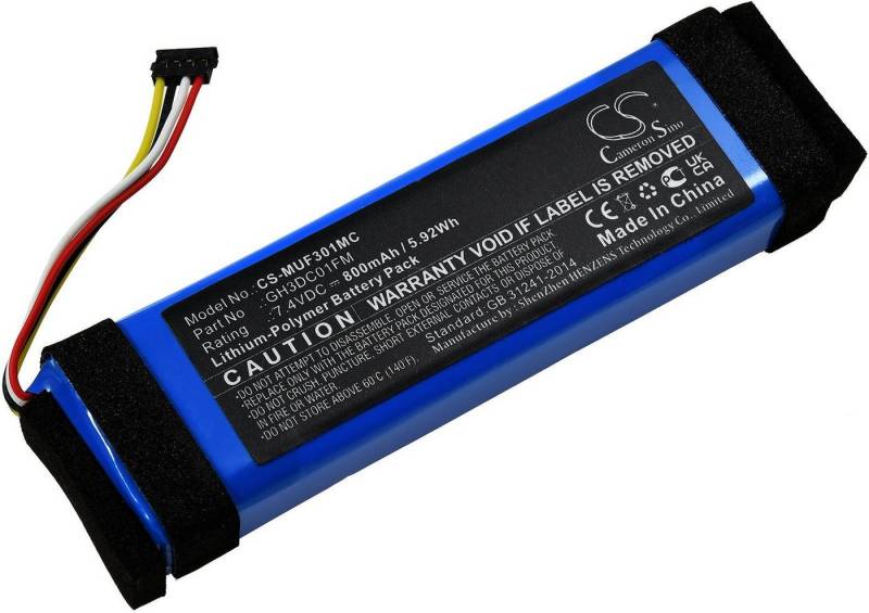 Powery Akku für Xiaomi GH3DC01FM Kamera-Akku 800 mAh (7.4 V) von Powery