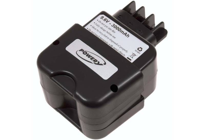 Powery Akku für metabo Typ 6.30072.00 3000mAh NiMH Akku 3000 mAh (9.6 V) von Powery
