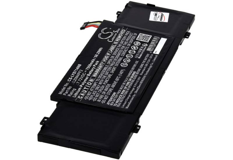 Powery Akku kompatibel mit Lenovo Typ L20C4PF2 Laptop-Akku 7550 mAh (7.72 V) von Powery
