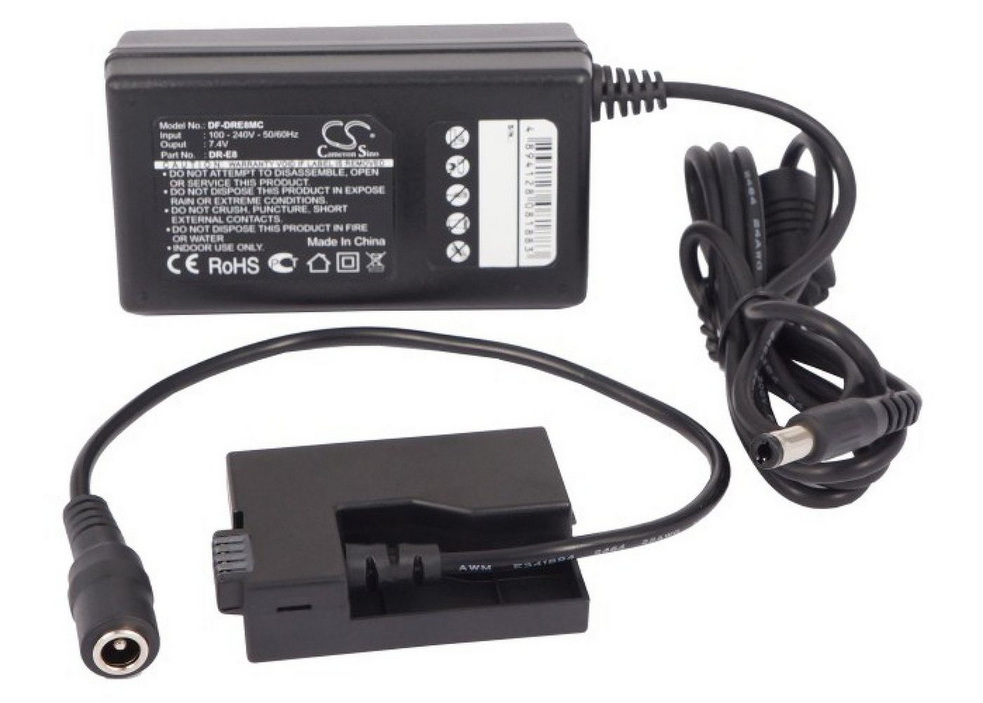 Powery Akkufachadapter für Canon EOS 700D Kamera-Netzteil Powery Akkufachadapter für Canon EOS 700D Kamera-Netzteil von Powery