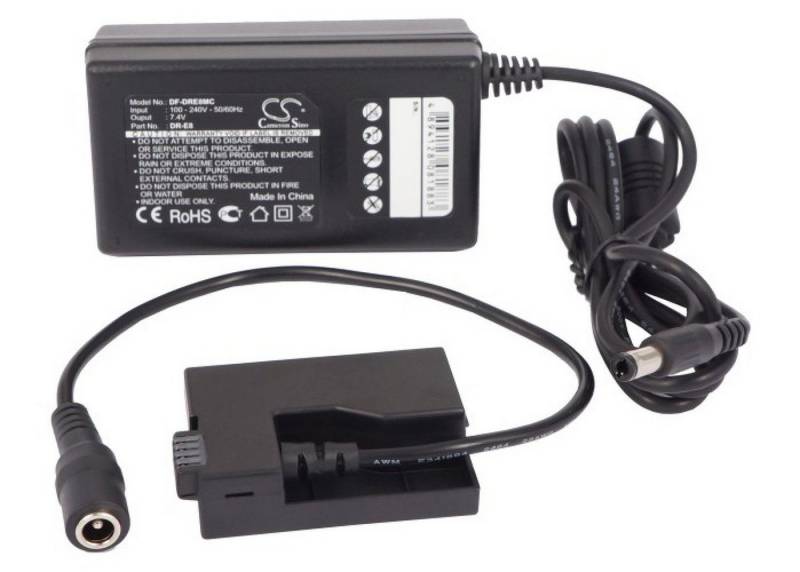 Powery Akkufachadapter für Canon EOS 700D Kamera-Netzteil von Powery
