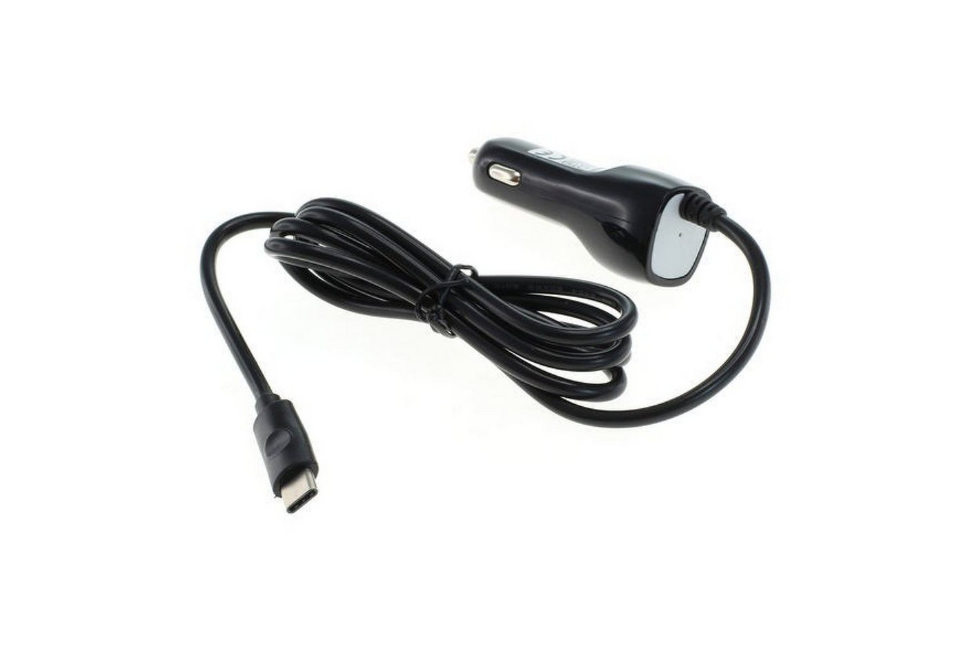 Powery KfZ-Ladekabel Autoladegerät Typ C (USB-C) 1A für Zigarettenanzünder Autoladekabel, (0 cm) von Powery