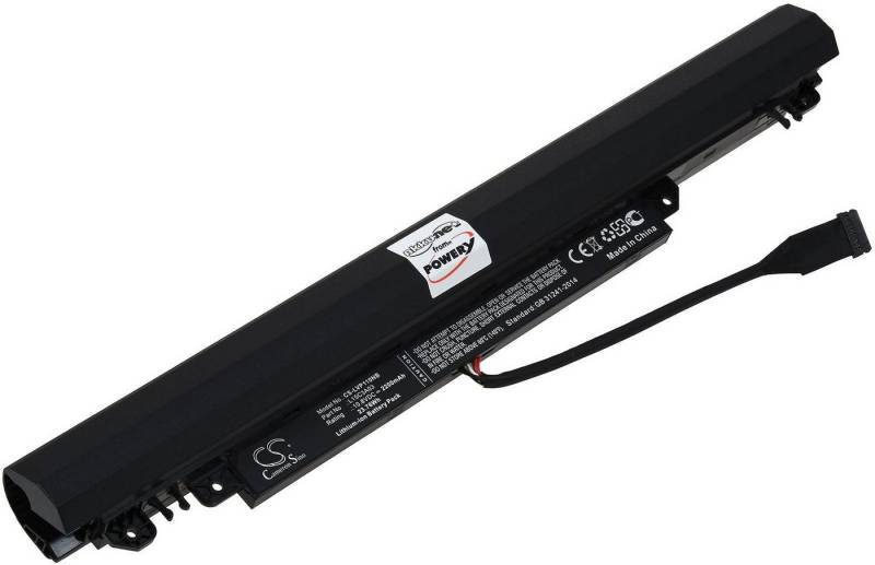 Powery Akku für Laptop Lenovo IdeaPad 110-15IBR 80T700A3GE Laptop-Akku 2200 mAh (10.8 V) von Powery