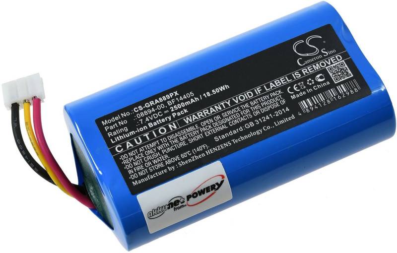 Powery Powerakku für Gardena ComfortCut 8893 Akku 2500 mAh (7.4 V) von Powery