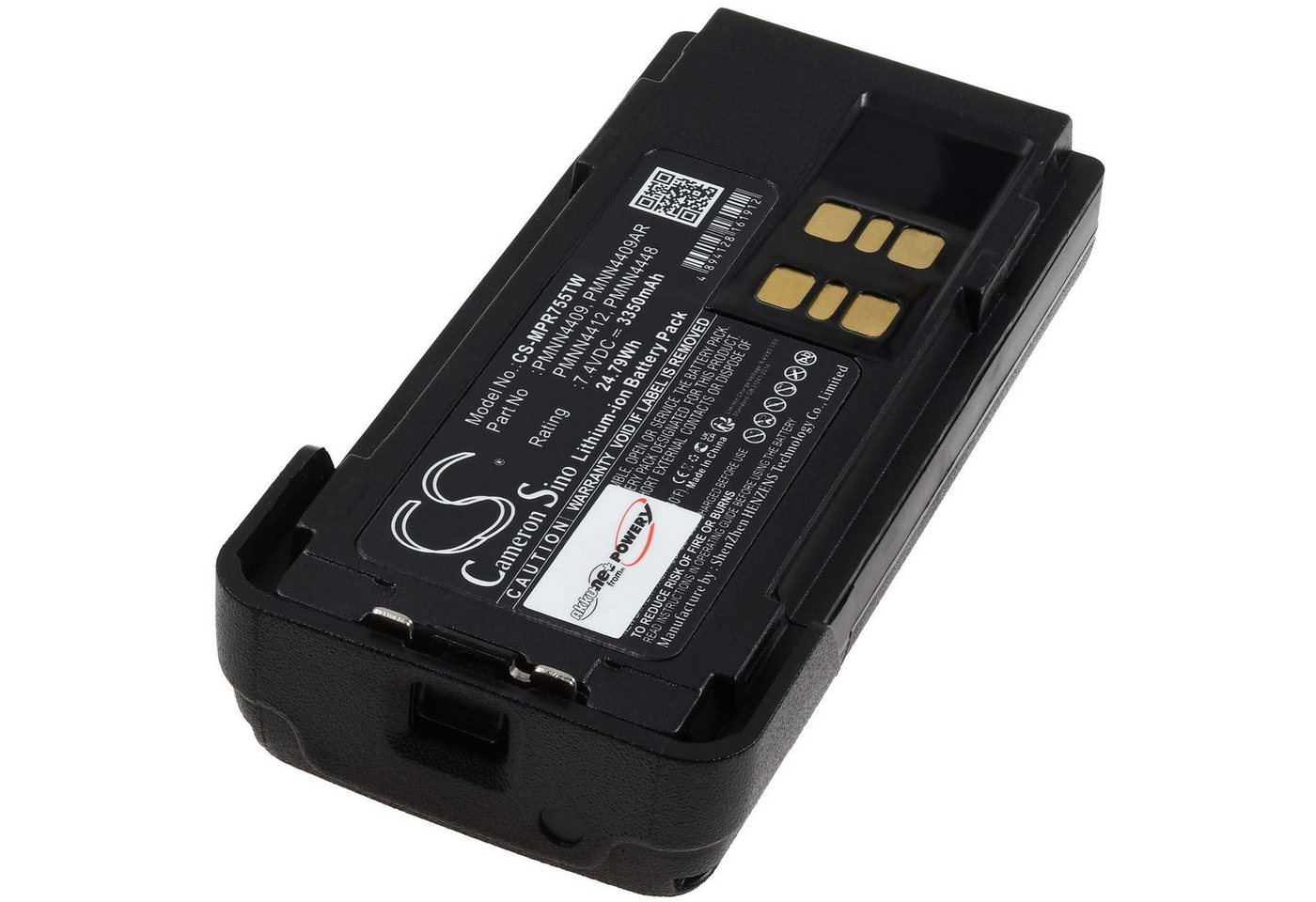 Powery Powerakku für Motorola XPR7350e Akku 3350 mAh (7.4 V) von Powery