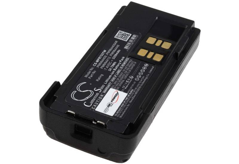 Powery Powerakku für Motorola XPR7350e Akku 3350 mAh (7.4 V) von Powery
