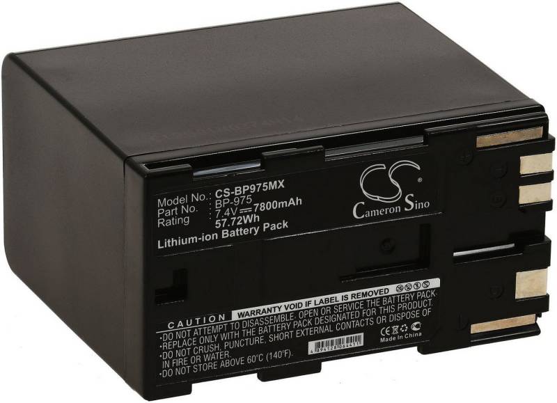 Powery Powerakku kompatibel mit Canon Typ BP-975 Kamera-Akku 7800 mAh (7.4 V) von Powery