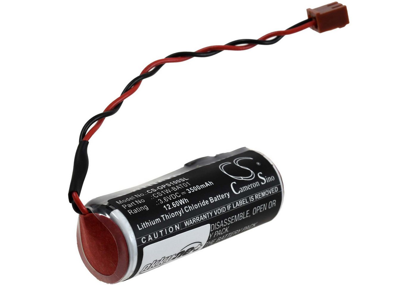 Powery SPS-Lithiumbatterie für Omron Typ CS1W-BAT01 Batterie, (3.6 V) von Powery