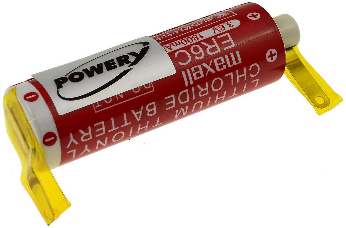 Powery SPS-Lithiumbatterie kompatibel mit Maxell Typ ER6C Batterie, (3.6 V) von Powery