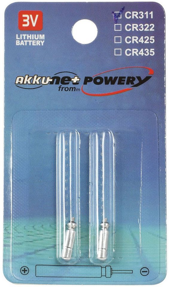 Powery Stabbatterie CR311 2er Blister Batterie, (3 V) von Powery