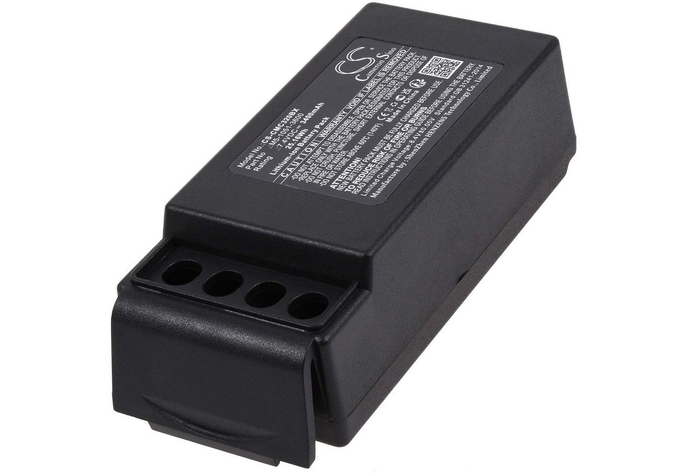 Powery XXL-Akku für Cavotec Typ M5-1051-3600 Akku 3400 mAh (7.4 V) von Powery