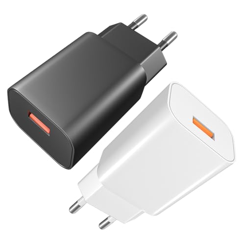 Powice 18W/15W US B A Ladegerät, 12V1,6A/9V/2A/5V/3A US B Ladegerät, US B Adapter, USB Netzteil, Ladegerät USB Geeignet für Mobiltelefone, Bluetooth Lautsprecher und Andere Kleingeräte, Schwarz+Weiß Powice 18W/15W US B A Ladegerät, 12V1,6A/9V/2A/5V/3A US B Ladegerät, US B Adapter, USB Netzteil, Ladegerät USB Geeignet für Mobiltelefone, Bluetooth Lautsprecher und Andere Kleingeräte, Schwarz+Weiß von Powice