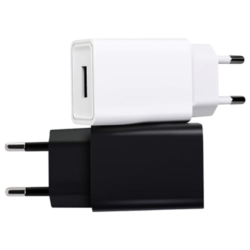 Powice 2X 12W US B A Ladegerät, 5V/2,4A US B Ladegerät, USB Adapter, US B Netzteil, Ladegerät USB Geeignet für Mobiltelefone, Kopfhörer, Bluetooth Lautsprecher und Andere Kleingeräte, Schwarz+Weiß Powice 2X 12W US B A Ladegerät, 5V/2,4A US B Ladegerät, USB Adapter, US B Netzteil, Ladegerät USB Geeignet für Mobiltelefone, Kopfhörer, Bluetooth Lautsprecher und Andere Kleingeräte, Schwarz+Weiß von Powice