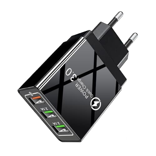 Powice 30W 3 Ports US B A Ladegerät, QC3.0 18W+12W Schnellladegerät, 12V/1.5A/5V/2.4A USB Ladegerät Mehrfach,USB Stecker Mehrfach Geeignet für Mobiltelefone, Kopfhörer, Schreibtischlampen Powice 30W 3 Ports US B A Ladegerät, QC3.0 18W+12W Schnellladegerät, 12V/1.5A/5V/2.4A USB Ladegerät Mehrfach,USB Stecker Mehrfach Geeignet für Mobiltelefone, Kopfhörer, Schreibtischlampen von Powice