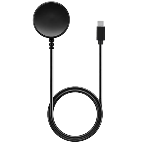 Powice Kabelloses Ladegerät für Samsung Watch Mit 1M Integriertes USBC Datenkabel, 5W für Sam-Sung Watch Ladegerät für Samsung Galaxy Watch Ultra/7/6/6 Classic/5/5 Pro/4/4 Classic/3/Active von Powice