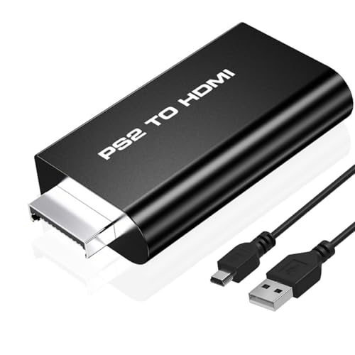 Powice PS2 HDMI Adapter, PS2 zu HDMI Adapter Konverter mit 3,5 mm Kopfhörer Audio Buchse, PS2 Adapter HDMI für HDTV HDMI Monitor Kompatibel mit Allen PS2 Display-Modi Powice PS2 HDMI Adapter, PS2 zu HDMI Adapter Konverter mit 3,5 mm Kopfhörer Audio Buchse, PS2 Adapter HDMI für HDTV HDMI Monitor Kompatibel mit Allen PS2 Display-Modi von Powice