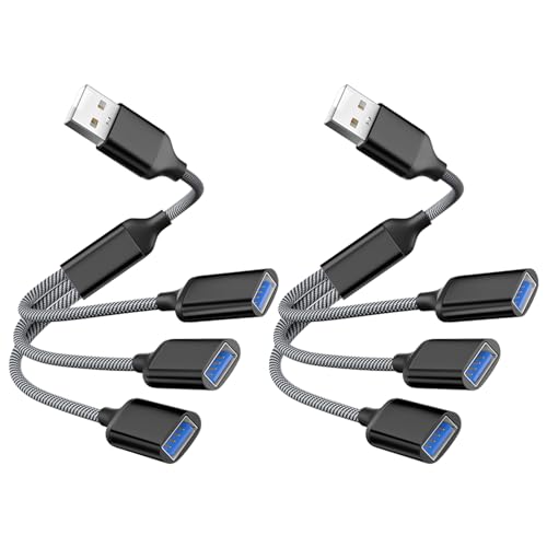Powice US B Splitter, US B Splitter 1 zu 3 US B2.0 Kabel, US B Verteiler, US B Adapter, USB Doppelstecker Geeignet für die Datenübertragung über die USB-Schnittstellenerweiterung Powice US B Splitter, US B Splitter 1 zu 3 US B2.0 Kabel, US B Verteiler, US B Adapter, USB Doppelstecker Geeignet für die Datenübertragung über die USB-Schnittstellenerweiterung von Powice