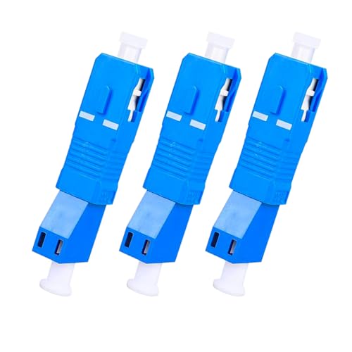Poyiccot 3er-Pack SC-Stecker auf LC-Buchse, Einzelmodus, 9/125um Glasfaser-Adapter, SC/UPC auf LC/UPC Hybrid-Glasfaseranschluss für optische Leistungsmesser, digitale Kommunikation Poyiccot 3er-Pack SC-Stecker auf LC-Buchse, Einzelmodus, 9/125um Glasfaser-Adapter, SC/UPC auf LC/UPC Hybrid-Glasfaseranschluss für optische Leistungsmesser, digitale Kommunikation von Poyiccot