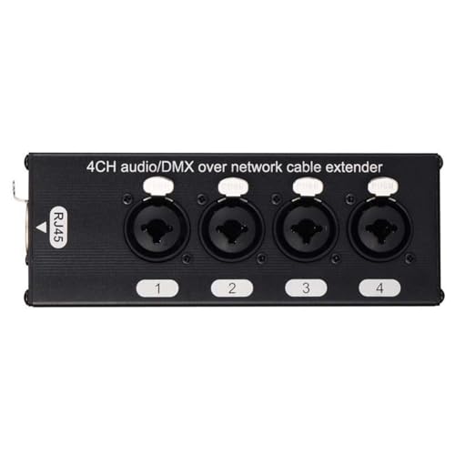PpAaJK 4-Kanal Audio/über Netzwerkkabel-Extender 3-Poliger XLR-Audio- und DMX512-Netzwerksignal-Extender Weiblich von PpAaJK