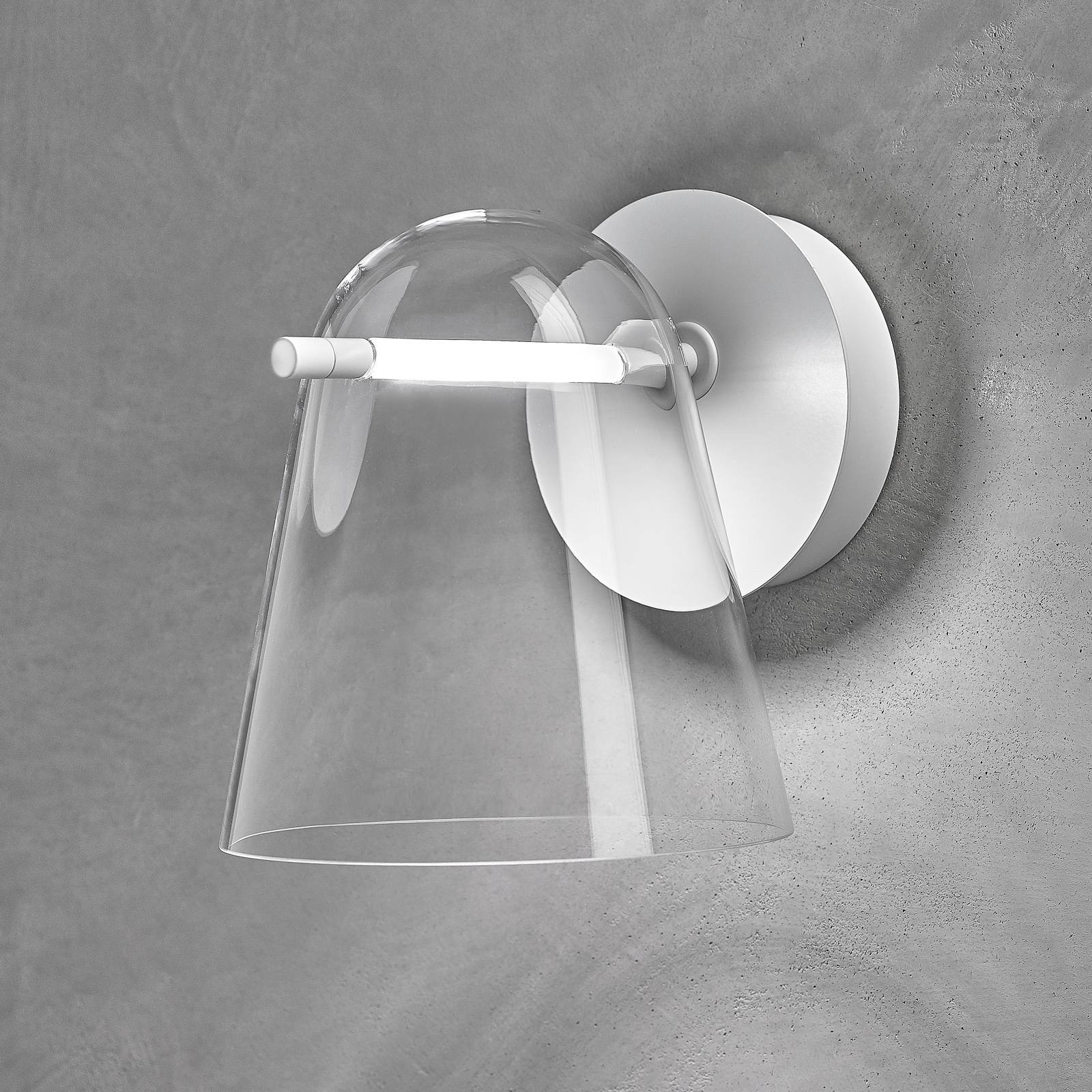 Prandina Sino W3 LED-Wandlampe klar/weiß matt Prandina Sino W3 LED-Wandlampe klar/weiß matt von Prandina