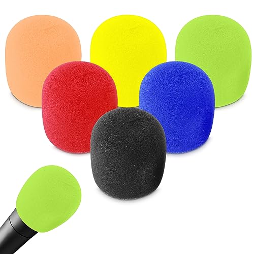 Prasacco 6 Stück Mikrofon Windschutz, Bunt Mikrofonabdeckung Universelle Schaumstoff Mikrofonabdeckung Wiederverwendbar Hand-waschbar Mikrofon Windschutz für KTV Bühnenperformance Familienfeier Prasacco 6 Stück Mikrofon Windschutz, Bunt Mikrofonabdeckung Universelle Schaumstoff Mikrofonabdeckung Wiederverwendbar Hand-waschbar Mikrofon Windschutz für KTV Bühnenperformance Familienfeier von Prasacco