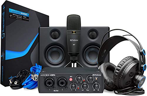 PreSonus AudioBox Studio Ultimate Bundle – 25th Anniversary Edition Schnittstelle, Mikrofon, Kopfhörer, Monitore und Software von PreSonus