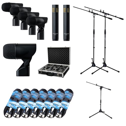 PreSonus DM-7 Mikrofon-Set für Schlagzeug Drum-Mikrofonset + keepdrum 7X XLR-Kabel + 2X Galgen-Mikrofonständer + 1x Stativ halbhoch PreSonus DM-7 Mikrofon-Set für Schlagzeug Drum-Mikrofonset + keepdrum 7X XLR-Kabel + 2X Galgen-Mikrofonständer + 1x Stativ halbhoch von PreSonus