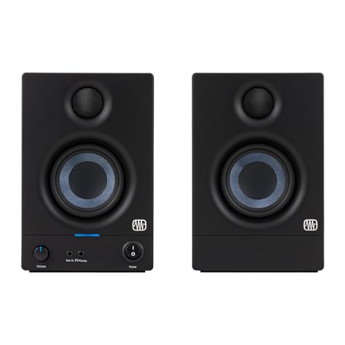 PreSonus Eris 3.5 Gen 2 – 3,5" Desktop-Aktivlautsprecher für Multimedia, Gaming und Musikproduktion in Studioqualität, 50 W Leistung von PreSonus