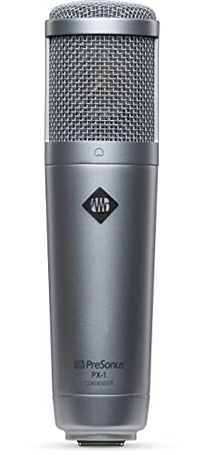 PreSonus PX-1 Großmembran-Kondensatormikrofon für Aufnahme, Podcasting und Streaming, inklusive Halterung und Tragetasche von PreSonus