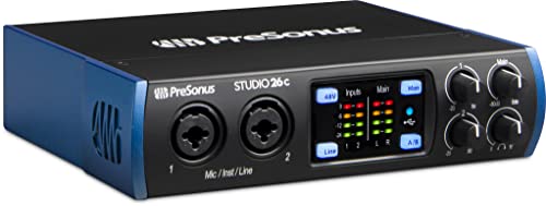 PreSonus Studio 26c, USB-C Audio-Interface, für Aufnahme, Streaming, Podcasting, mit Software-Bundle inklusive Studio One Artist, Ableton Live Lite DAW PreSonus Studio 26c, USB-C Audio-Interface, für Aufnahme, Streaming, Podcasting, mit Software-Bundle inklusive Studio One Artist, Ableton Live Lite DAW von PreSonus