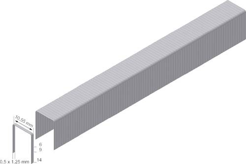 Prebena Heftklammern PF06CNK 8000 St. PF06CNK Abmessungen (L x B) 6mm x 10.55mm von Prebena